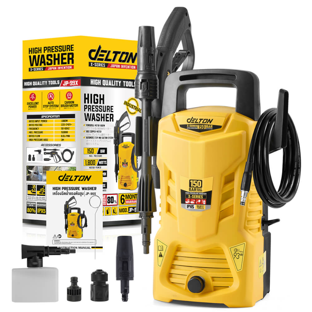 เครื่องฉีดน้ำแรงดันสูง DELTON รุ่น JP-99X 150 บาร์ 1800 วัตต์